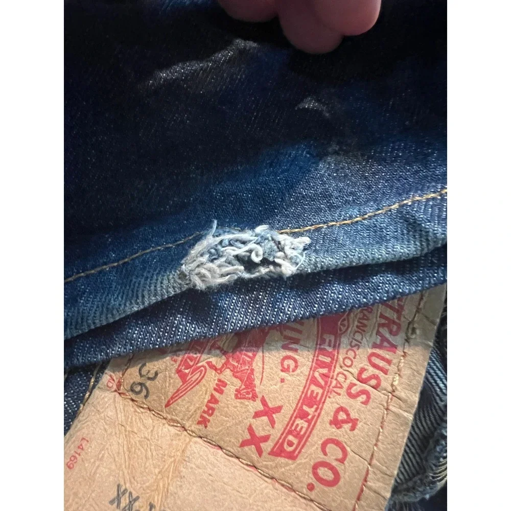 Levi's Vintage Clothing 501XX Dark Wash Denim Jeans Made in Mexico 40x36